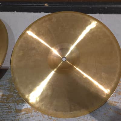 Paiste 14" 404 "Brown Label" Medium Hi-Hat Cymbals (Pair) 1980 - 1985 - Traditional image 6