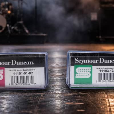 Seymour Duncan TB-4 JB Bridge & SH-1 59 Neck Reverse Zebra Pickup Set image 2