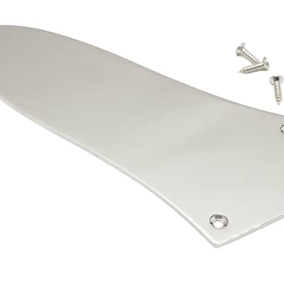 Guitar Madness Jazz Bass Control Plate USA size Blank Chrome Finish Chrome image 1