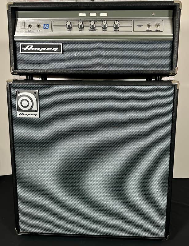 Ampeg V-4B Head and SVT212AV Cabinet - Black image 1