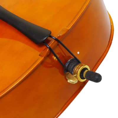 4/4 Wood Cello Bag Bow Rosin Bridge Natural 2020s image 15