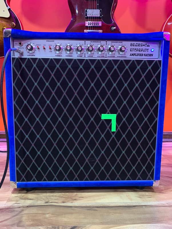 Amplified Nation Bombshell Overdrive 50 watt 1x12 combo - Blue Suede image 1