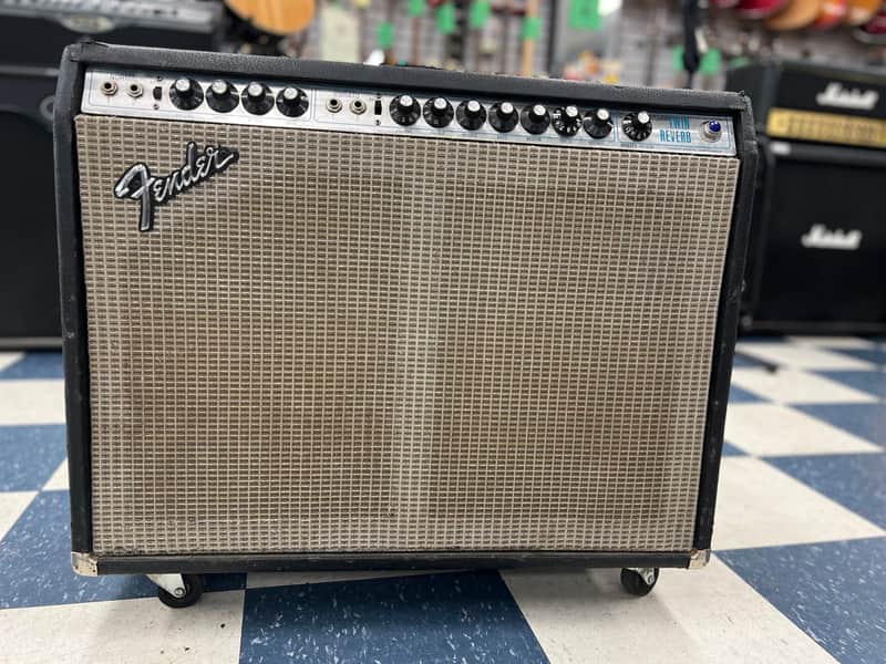 Fender Twin Reverb 2-Channel 100-Watt 2x12" Guitar Combo 1972 - 1976 - Silverface image 1