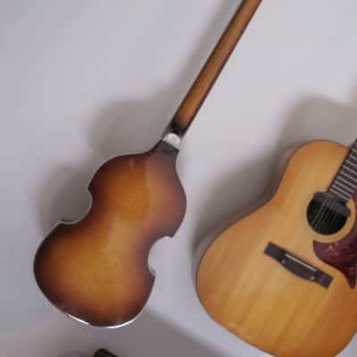 Hofner 500/1 '60 Cavern Model Bass/Left-handed 1990's Shaded Brown image 7