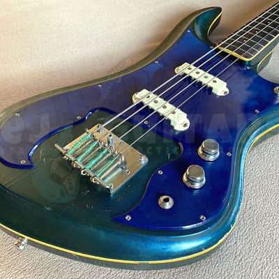 GUYATONE EB-9 'SHARP 5' BASS VINTAGE 1960s ALL ORIGINAL w/OHSC image 8