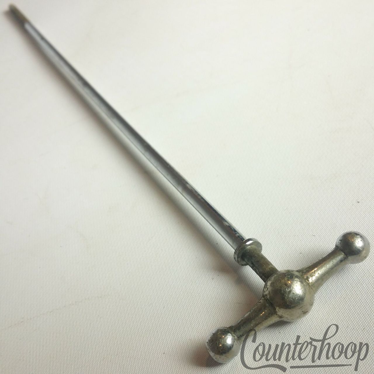 Pearl x12"Bass Drum Bow-Tie Single Tension T-Rod Vintage 60s Chrome Metric Japan — main photograph