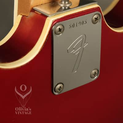 1966 Fender Coronado II Candy Apple Red with CHECKERBOARD BINDING!!! image 18