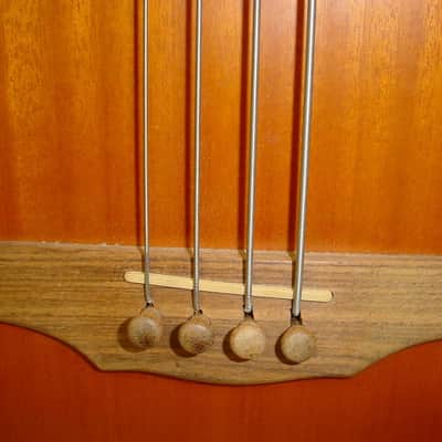 Guild B4CE Left-Handed Acoustic Electric Bass Guitar Vintage 90's LEFTY B4CE-AMB image 5