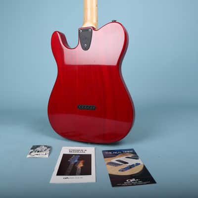 1992 G&L USA ASAT Classic Transparent Red Maple Neck image 4