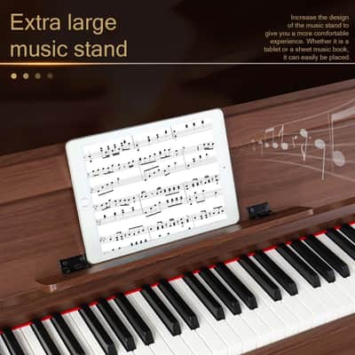 Glarry 88-Key Home Fully Weighted Hammer-action Keybed Digital Piano image 6