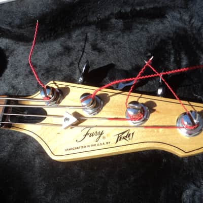 USA PEAVEY FURY BASS, 1987 GENERATION 2, SPLIT P BASS PICKUP, PEAVEY CASE image 6