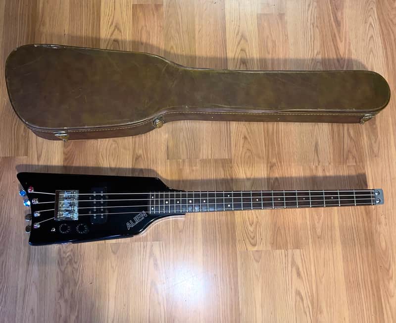 Vintage Hondo Alien / Kramer Duke Headless Bass Guitar w/ Case! Aluminum Neck! image 1