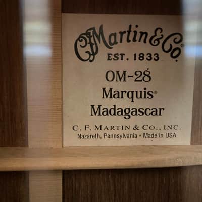 Martin OM-28 Marquis Madagascar 2007 image 5