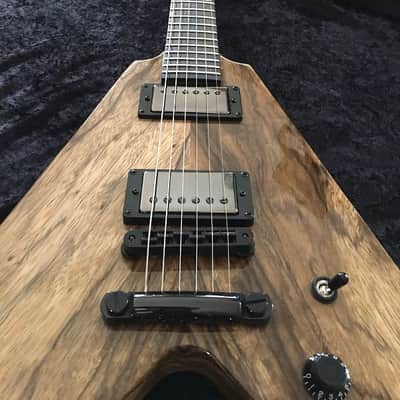 "from my personal used gear" Super-V Guitar (Figured Korina) w/case by Black Diamond Hand Crafted In AMERICA image 3