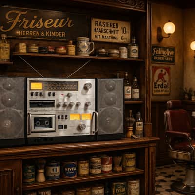 Telefunken HIFI STUDIO 1M ✨RARE✨ Industrial Massive Vintage Cassette Boombox image 2