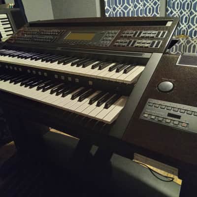 Yamaha Electone ELX-1 1994 Mahogany and Black image 5