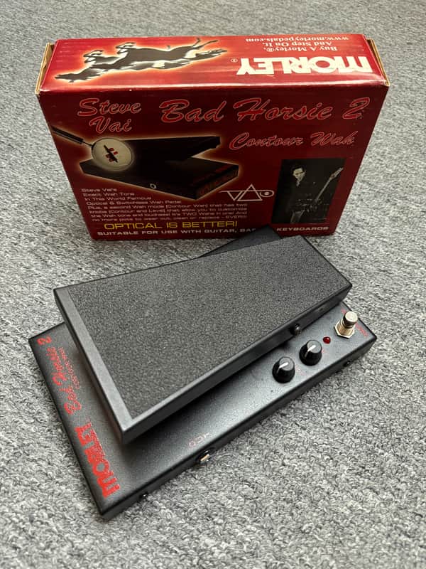 Morley VAI-2 Steve Vai Bad Horsie 2 Contour Wah 2000 - 2020 - Black image 1