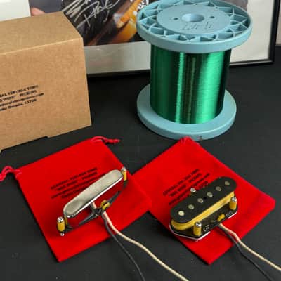 General Vintage Tone Mid 60's  Handwound NOS wire  Pickup set for Telecaster®️ Corona whire NY - Aged image 2
