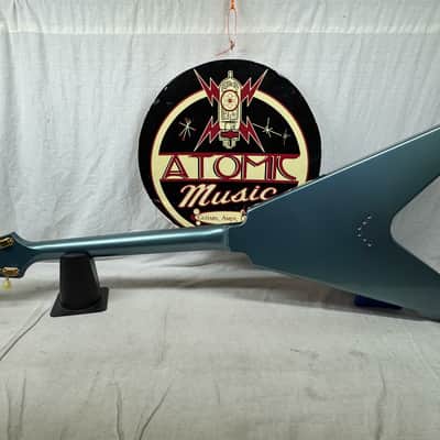 Gibson USA Custom Shop '59 1959 Reissue Flying V Guitar with COA + Case - Pelham Blue image 8