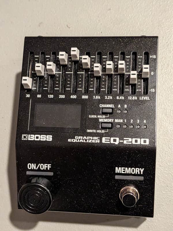 Boss EQ-200 Equalizer 2019 - Present - Black image 1