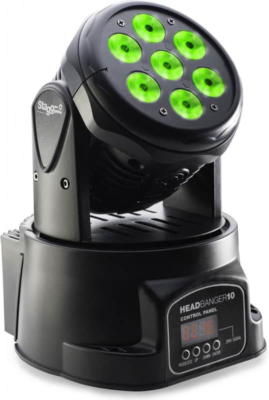 Immagine Moving DJ Band Stage LED Light w/ Multi-Color Changing Flashing Spinning - 1