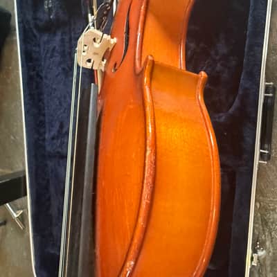 15" viola with case and bow. Made in Romania image 10