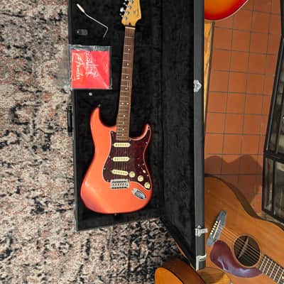 2021 Fender Player Plus Stratocaster – Aged Candy Apple Red – Fender Hardshell Case image 7