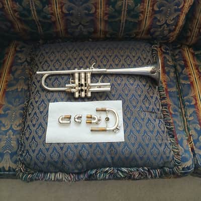 Beautiful Antoine Courtois Paris C Trumpet with Courtois Case and Courtois Mouthpiece image 9
