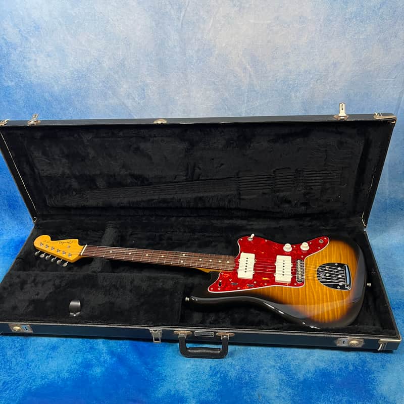 🇯🇵 RARE 1994 Fender Japan Jazzmaster Foto flame W/OHSC | Reverb