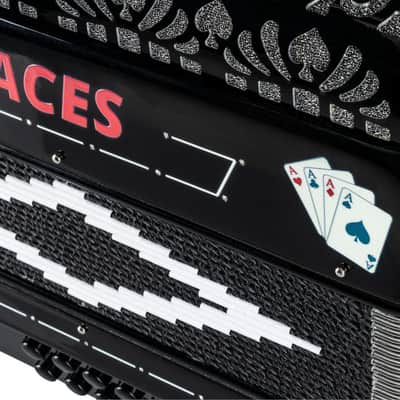 Hohnica Aces Accordion 3-Register EAD Tone - Black (ACES II EBK) image 6