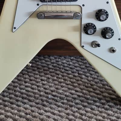 Vintage 1980s Burny Flying V "RFV-75" MIJ Japan - EMG Fat-55 image 5