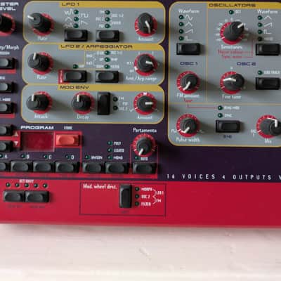 Nord Rack 2 16-Voice Rackmount Virtual Analog Synthesizer - Red image 4