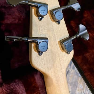 Ovation Nikki Sixx NSB778 Signature Elite 4 String Acoustic Bass Guitar 2009 - Red Flame Top image 8