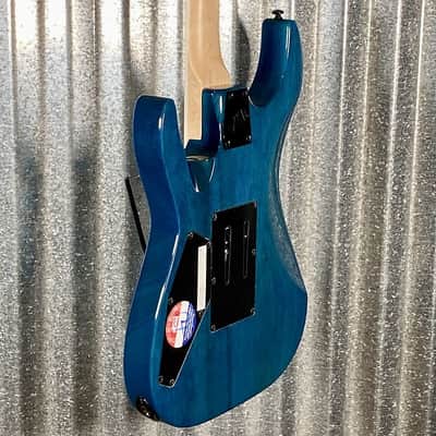 ESP LTD MH-203QM See Thru Blue Quilt Top Guitar MH203QMSTB #0106 Used image 8