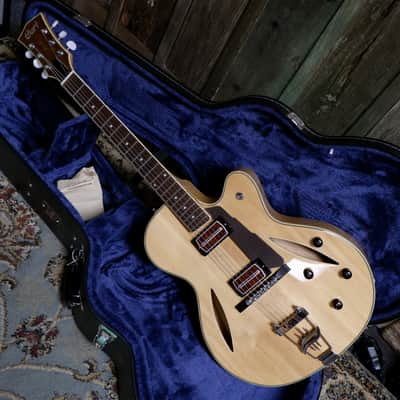 Cort BECK-6 Joe Beck Signature w/ Charlie Christian style Pickups early 2000's - Natural w/ Hard Case image 3
