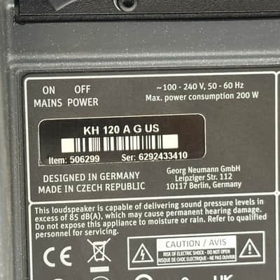 Pair of Neumann KH120A Powered Studio Monitor Speakers image 13