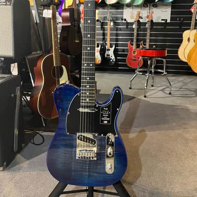 Fender American Ultra Telecaster Plus Top 2021 Denim Burst image 1