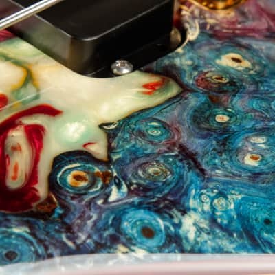 Alembic Mark King Signature Deluxe - Buckeye Burl Resin Top image 22