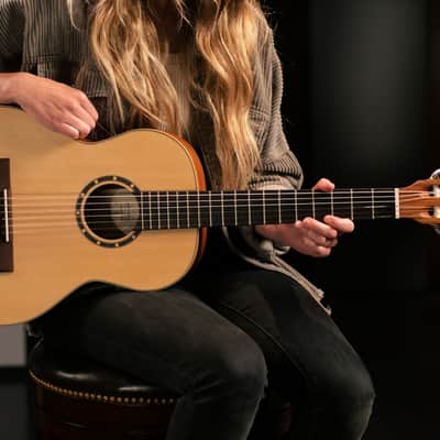 Ortega R121-3/4 Family Series Spruce Top Mahogany Neck 3/4 Size Nylon 6-String Classical Acoustic Guitar w/Gig Bag image 22