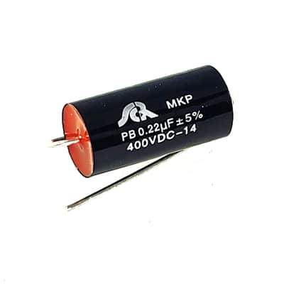 MKP .22uf 400V POLYPROPYLENE CAPACITOR - BLACK image 1