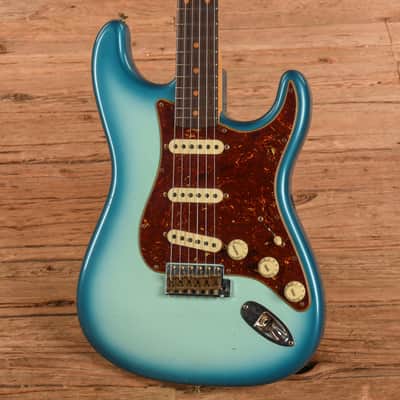 Fender Custom Shop '62 Stratocaster Journeyman Relic Surf Blue Burst 2024 image 2