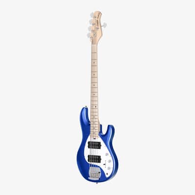 Sterling by Music Man Stingray Ray5 HH Bass Guitar - Cobra Blue image 5
