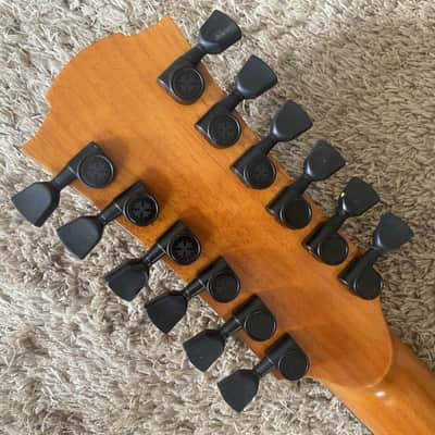 LAG 12 String Acoustic Electric Guitar, Mahogany Spruce Body, Rosewood Fingerboard Neck image 18