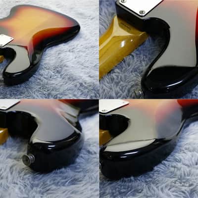 Left Handed Fender Japan '62 reissue JAZZ BASS JB62-LH ALDER body 3Tone Sunburst image 19