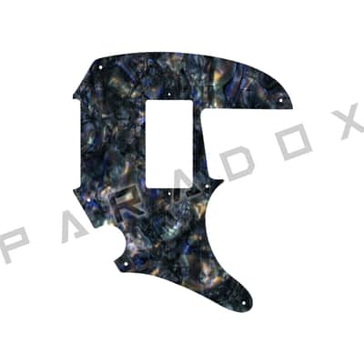 Custom Pickguard For 2022 - 2024 Strandberg Salen Classic NX 6 TREMOLO HH - Black Abalone/White/Black/White .090"