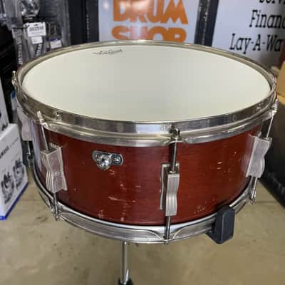 1960 Ludwig Auditorium 6.5"x15" Snare 471M - Mahogany image 5