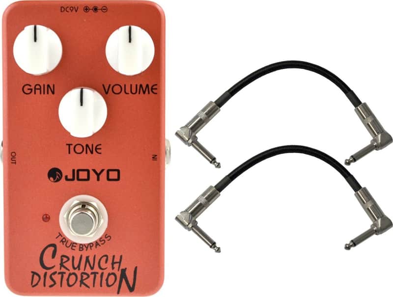 Joyo JF-03 Crunch Distortion Pedal w/ 2 Patch Cables image 1