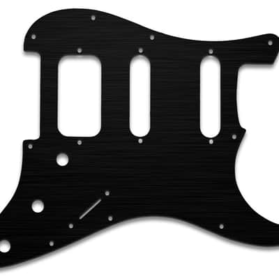 Pickguard For Fender Lonestar Strat, 11-Hole - Simulated Black Anodized
