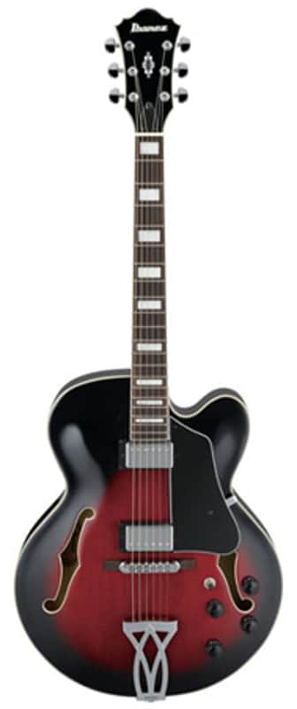 Ibanez Artcore AF75 Hollowbody Electric Guitar Trans Red Sunburst image 1