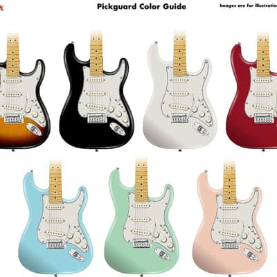 Fender Pre-Wired Strat Pickguard, Custom Shop Custom '69 SSS, Parchment 11 Hole PG image 4